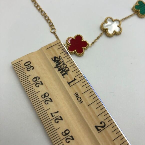 18K Gold Plated Women's Flower Bracelet Hypoallergenic Waterproof Non Tarnish - Picture 10 of 12